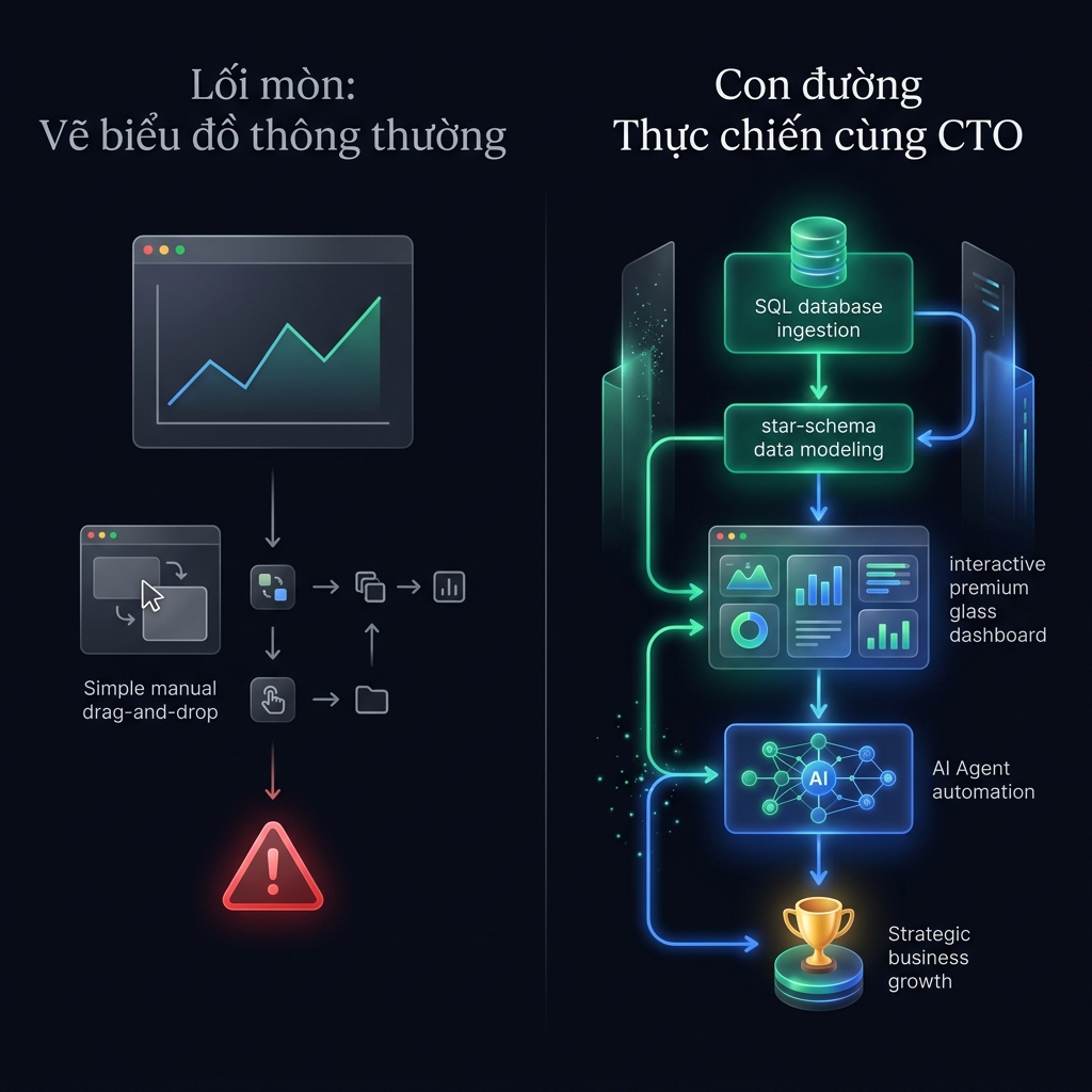 Trận đồ so sánh tư duy Data Analyst
