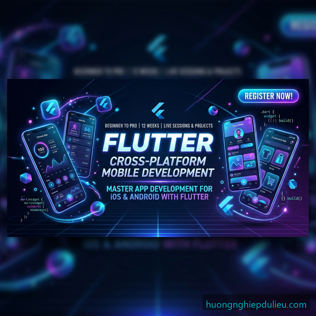 Banner Khóa Học Lập Trình Flutter